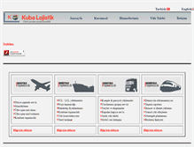 Tablet Screenshot of kubalojistik.com